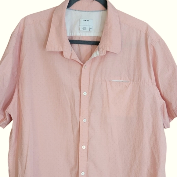 DKNY TEXTURED COTTON SHIRT - Picture 1 of 7